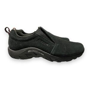 Merrell KIDS 4.5 Black Suede Jungle Moc, Nubuck Leather, J95631 EU 35.5‎ Slip On